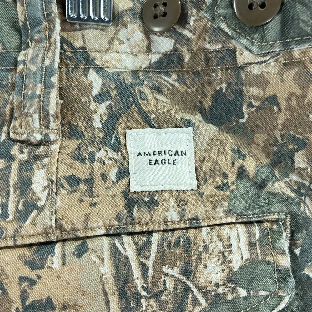 American Eagle Pants Mens 32x28 Camo Cargo Pockets Flex Outdoor Workwear NWT